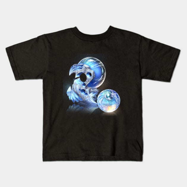 Fantasy Birthstone, June, Moonstone Kids T-Shirt by cluseller